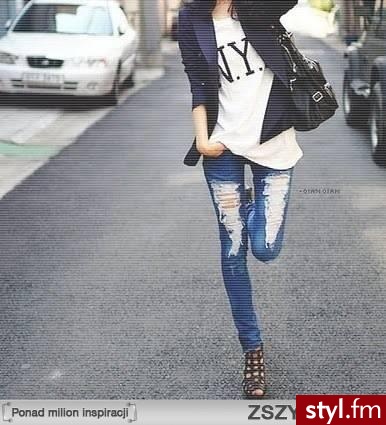 Jeansy Spodnie Moda