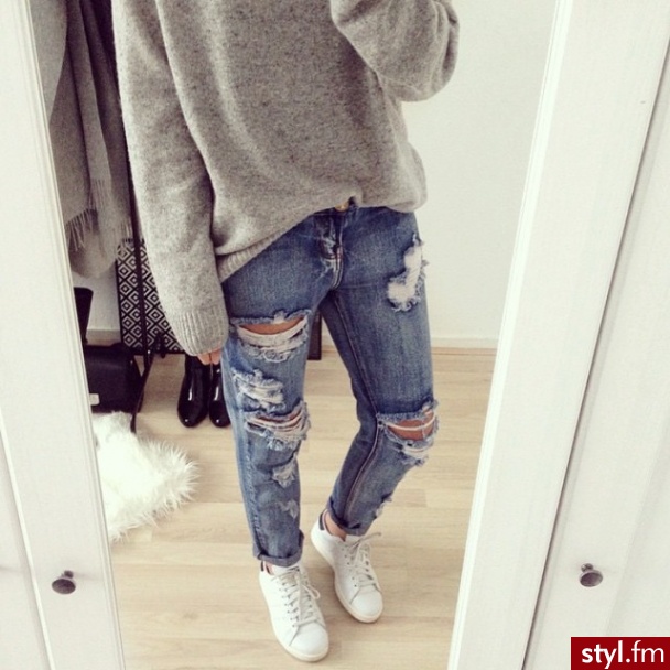 Jeansy Spodnie Moda
