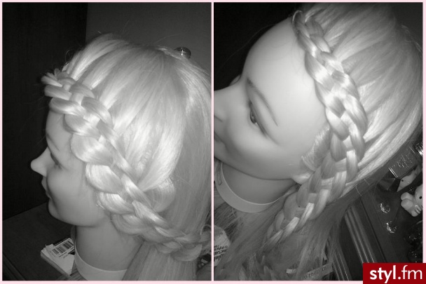 Blond Warkocze Proste Na co dzień Długie Fryzury