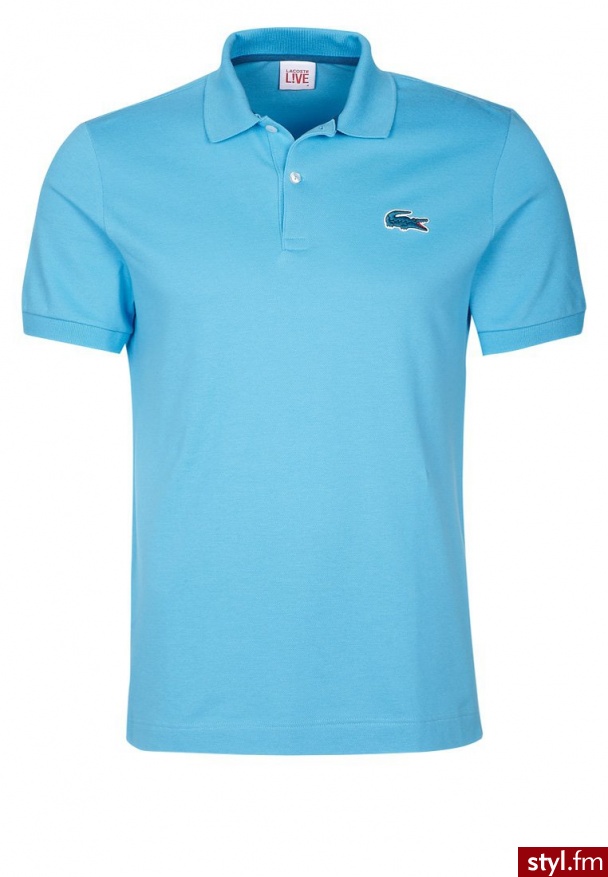Lacoste LIVE Koszulka polo turkusowy PH8602 - Sportowe Buty Moda