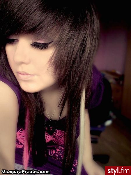EMO Alternatywne Średnie Fryzury