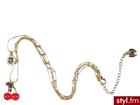 Długi wisiorek z soczystymi wiśniami od Betsey Johnson - 44$ - Pozostałe Dodatki Moda