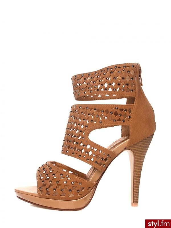 Heppin Sandały G103 Camel - Sandały Buty Moda