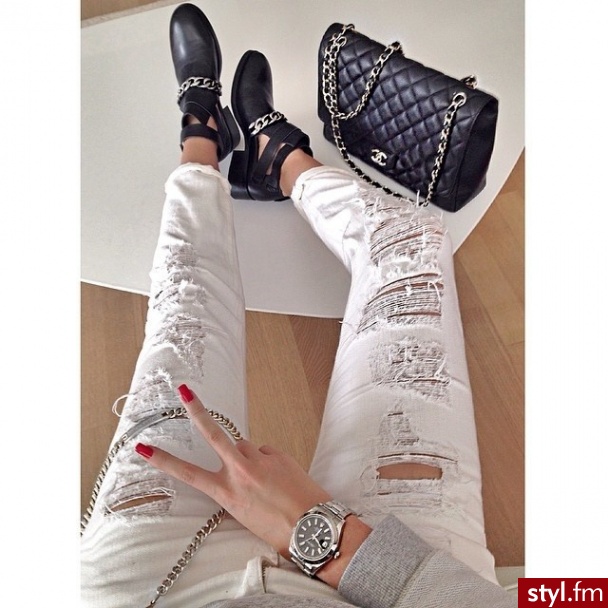 Jeansy Spodnie Moda
