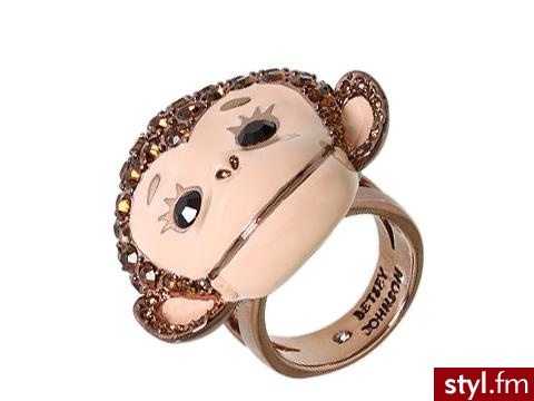 Małpi pierścionek - Betsey Johnson - 56$ - Pozostałe Dodatki Moda