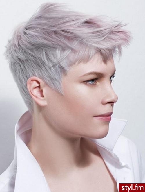Blond Rozpuszczone Proste z grzywką Na co dzień Krótkie Fryzury