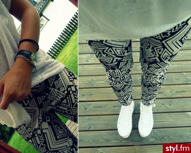 Leginsy Spodnie Moda