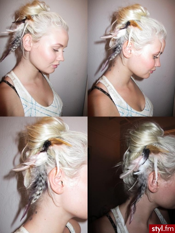 Blond Upięcie Proste Na co dzień Długie Fryzury