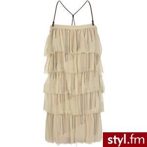 Bess Chain tier silk-chiffon dress - Polyvore. Pobrano ze strony: http://www.polyvore.com/bess_chain_tier_silk-chiffon_dress/thing?id=17613645 - Pozostałe Ciuchy Moda