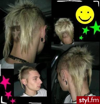 włosy punk. Fryzury dla odważnych. włosy punk - Internetowy Katalog Fryzur IKF.com.pl, propozycje fryzur na każdą okazję np. szalone fryzury - Punk Rock Alternatywne Średnie Fryzury