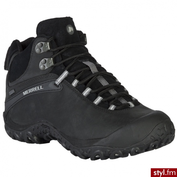 MERRELL trapery Chameleon 4 Mid Waterproof J15033 Black Sportowe - Sportowe Buty Moda