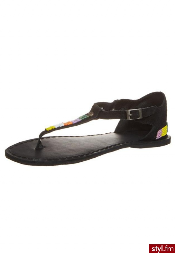 Roxy MARLENE Japonki czarny - Klapki Buty Moda