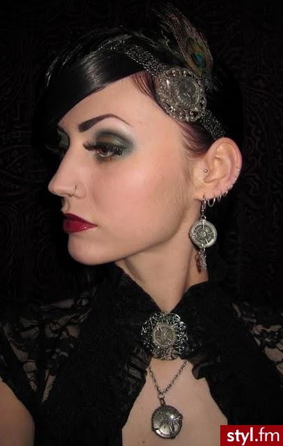 Smokey Teal & Olive Film Noir Makeup look - Wieczorowe Makijaże