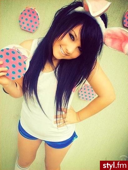 Emo girl - EMO Alternatywne Średnie Fryzury
