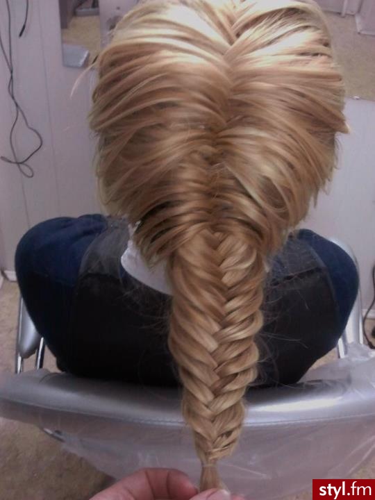Blond Warkocze Proste Na co dzień Długie Fryzury