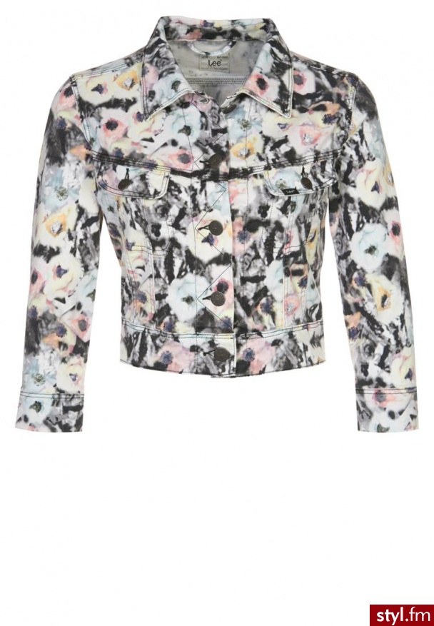 Lee CROPPED RIDER Kurtka jeansowa kolorowy - Kurtki Okrycia Moda