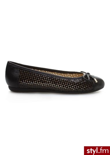 Baleriny GEOX lola czarny - Balerinki Buty Moda