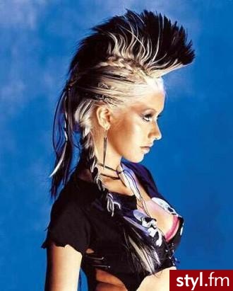 Czarne Punk Rock Alternatywne Krótkie Fryzury