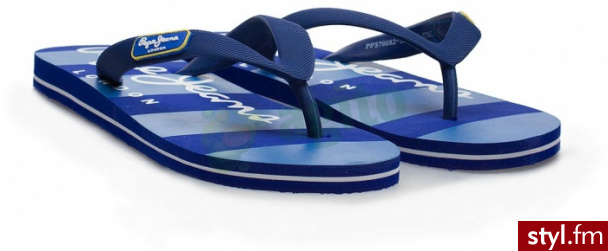 PEPE JEANS Japonki sybil niebieskie 907943 - Klapki Buty Moda