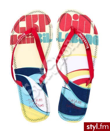Klapki Billabong Tom Flip Flop 2012 36 White - Damskie - Klapki Buty Moda