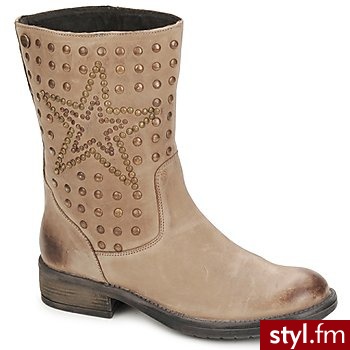 Gioseppo BUTY RIGA TAUPE - Kozaki Buty Moda