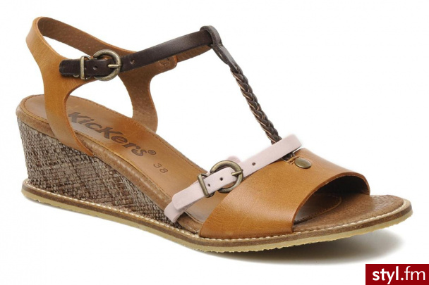 Kickers Sandały SO NICE (Brązowy) - Sandały Buty Moda