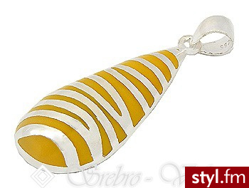 Violette Srebrna zawieszka łeska B1204 - Wisiorki Biżuteria Moda
