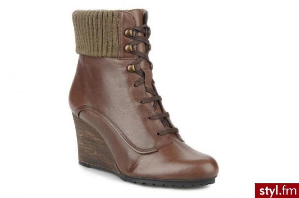 Clarks PÓŁBUTY I BOTKI LORI CONISTON BY CLARKS (Brązowy) - Botki Buty Moda
