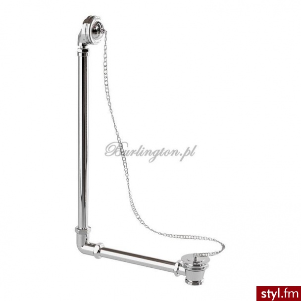 Burlington Syfon Wannowy z łańcuszkiem Chrom W4 - Łańcuszki Biżuteria Moda