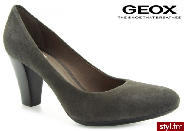Geox CZÓŁENKA MARIAN R GREY SUEDE - Czółenka Buty Moda