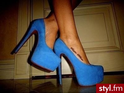 ahh. niebieskie - Szpilki Buty Moda