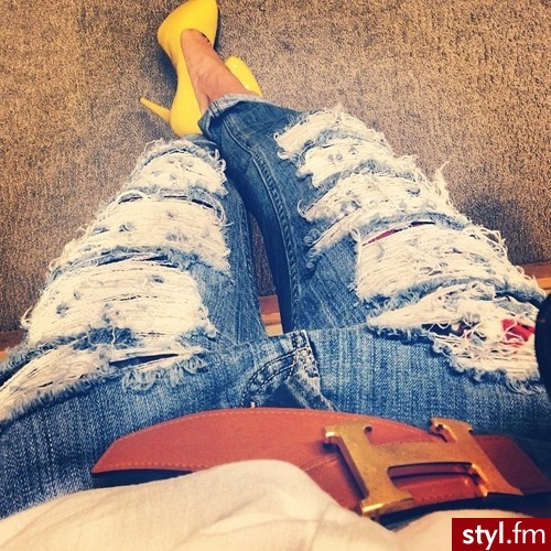 Jeansy Spodnie Moda