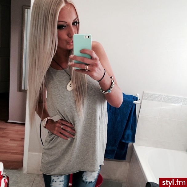 Blond Rozpuszczone Proste Na co dzień Długie Fryzury
