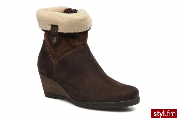 Gabor PÓŁBUTY I BOTKI VANINA BY (Brązowy) - Botki Buty Moda