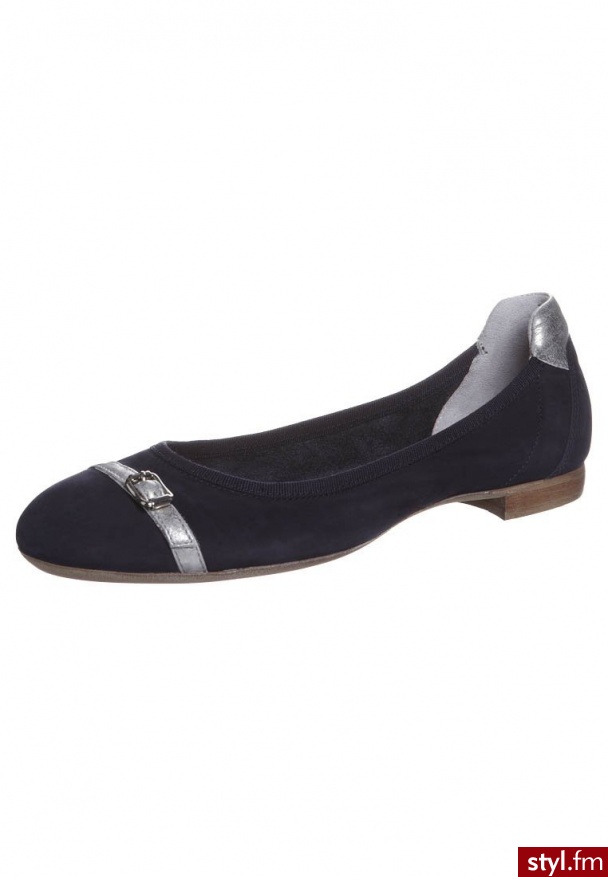 Donna Carolina SATIN Baleriny niebieski (23.170.071) - Balerinki Buty Moda