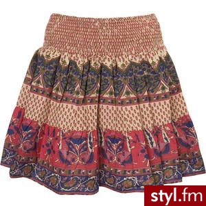 Indian Bud Printed Mini Skirt - Polyvore. Pobrano ze strony: http://www.polyvore.com/indian_bud_printed_mini_skirt/thing?id=16887600 - Pozostałe Ciuchy Moda