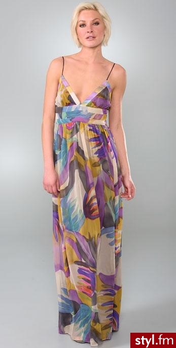 jeśli wybierasz się w tropiki ta długa jedwabna sukienka będzie idealna - Foley + Corinna - 409$ - Pozostałe Ciuchy Moda