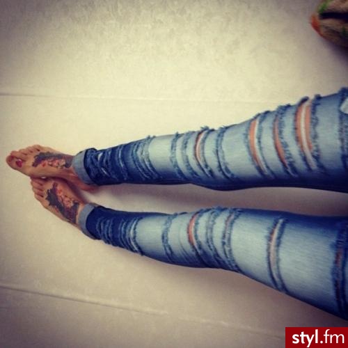 Jeansy Spodnie Moda