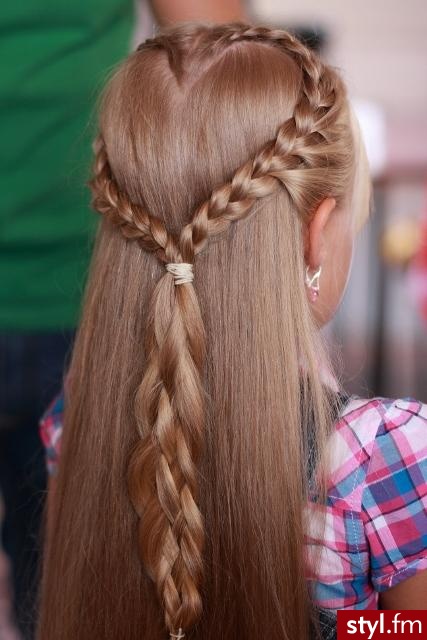 serduszko - Blond Upięcie Proste Na co dzień Długie Fryzury