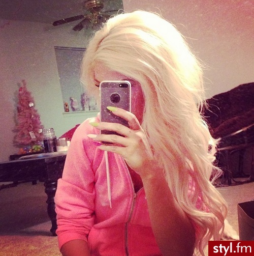 Blond Rozpuszczone Kręcone Na co dzień Długie Fryzury