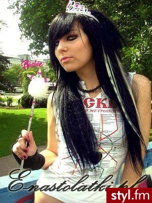 EMO Alternatywne Średnie Fryzury