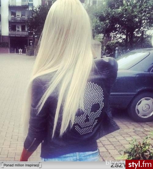 Blond Rozpuszczone Proste Na co dzień Długie Fryzury