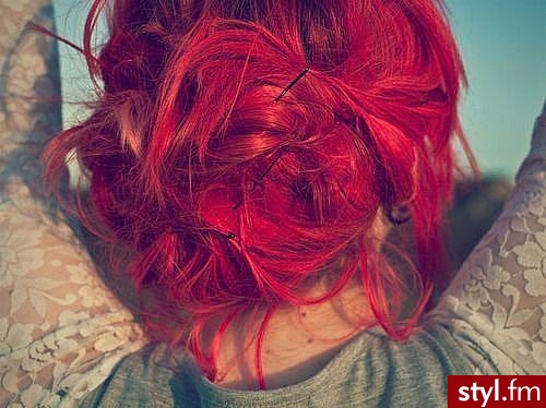 Kolorowe Rozpuszczone Proste Na co dzień Długie Fryzury