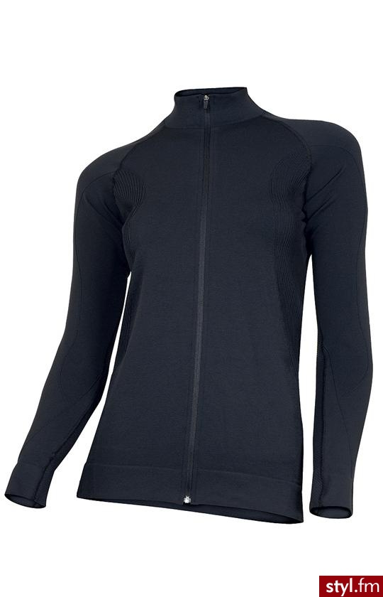 Brubeck Nika bluza damska LS01030 (czarny) - Bluzy Ciuchy Moda