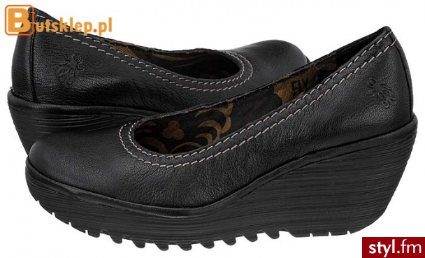 FLY London buty Yoni Mousse Black (P500171006) - Koturny Buty Moda