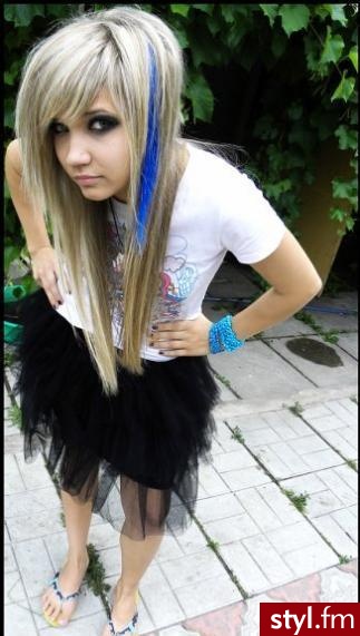 EMO Alternatywne Średnie Fryzury