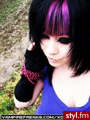 EMO Alternatywne Średnie Fryzury
