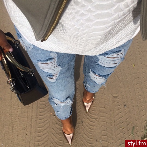 Jeansy Spodnie Moda