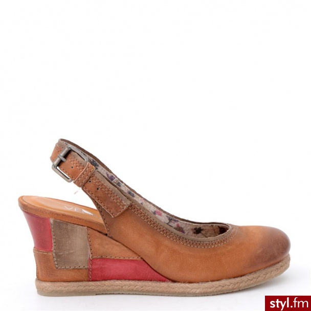 Venezia CZÓŁENKA NA KOTURNIE 935102 CUO-MA - Czółenka Buty Moda