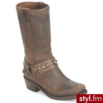 Jonak BUTY COUNTRY HIGH Brown - Kozaki Buty Moda